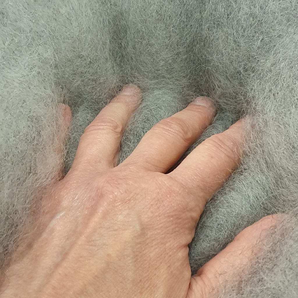 Grå spinnfiber 100g